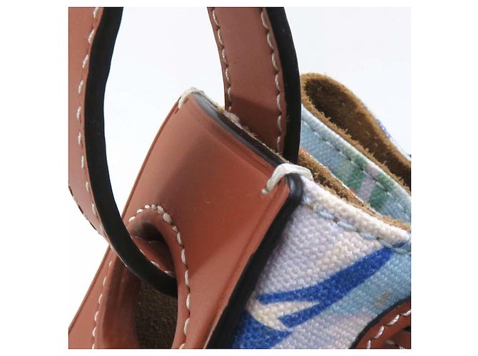 Borsa a Spalla Paula's Ibiza di Loewe Marrone Blu - vista 7