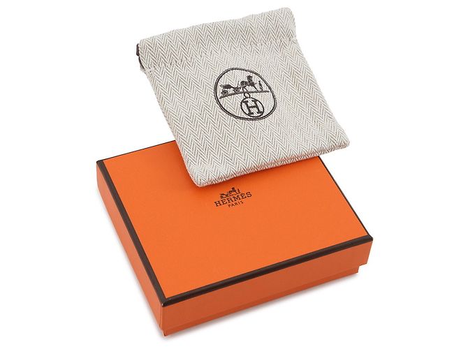 Fermaglio per capelli Hermès Barrette Evelyn PM Rouge Ladue in pelle Swift Rosso - vista 9