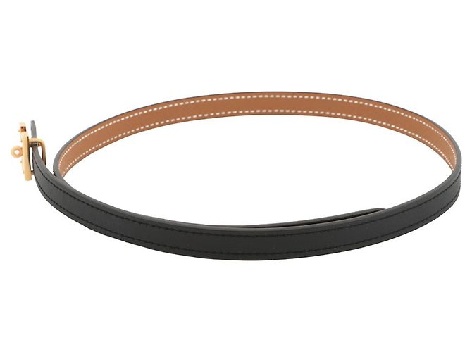 Hermès Mini H Kelly Gürtel Schwarz Golden - Ansicht 2