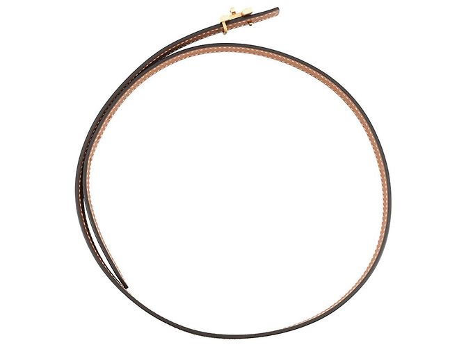 Hermès Mini H Kelly Gürtel Schwarz Golden - Ansicht 3