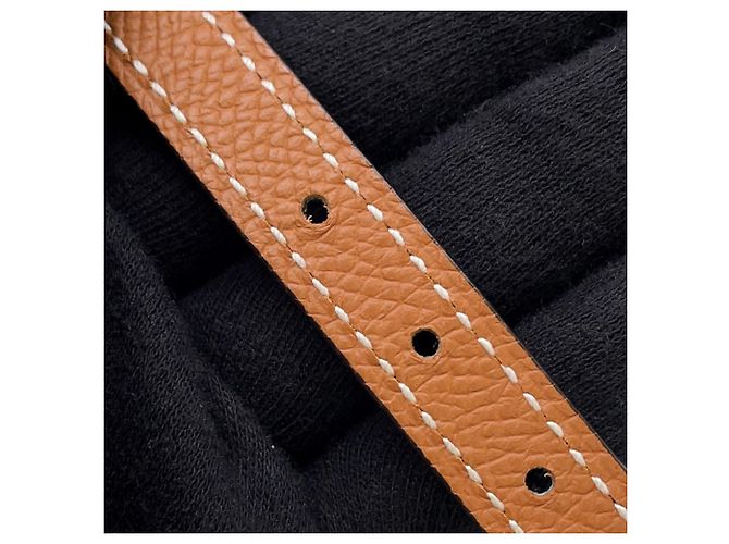 Hermès Mini H Kelly Gürtel Schwarz Golden - Ansicht 8