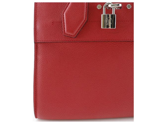 Borsa City Steamer PM Louis Vuitton Rosso - vista 11
