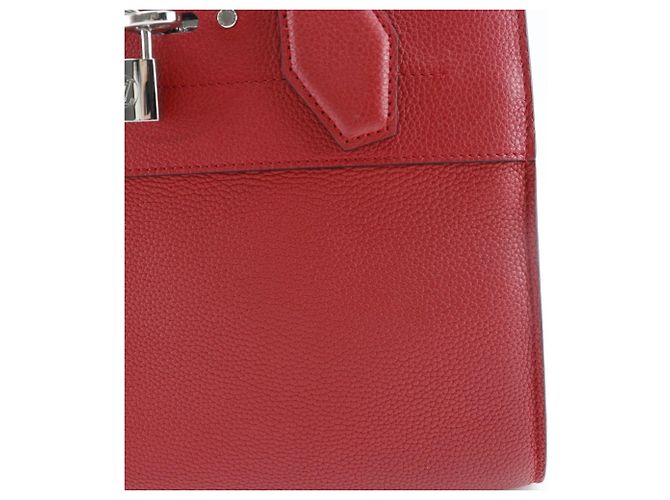 Borsa City Steamer PM Louis Vuitton Rosso - vista 12