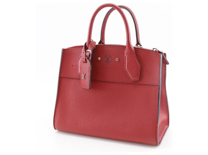 Borsa City Steamer PM Louis Vuitton Rosso - vista 2