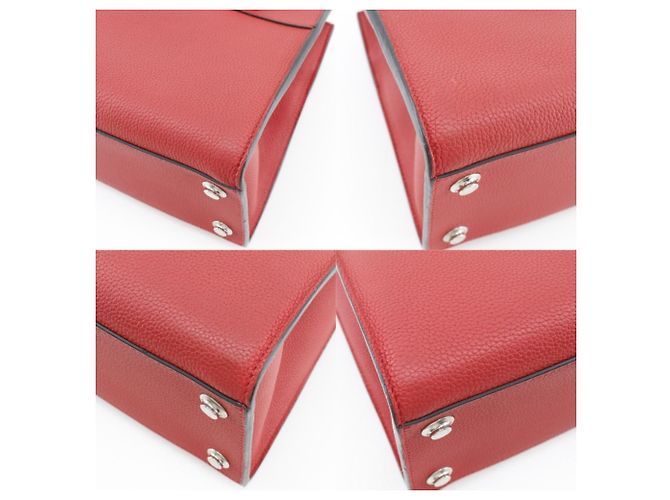 Borsa City Steamer PM Louis Vuitton Rosso - vista 4