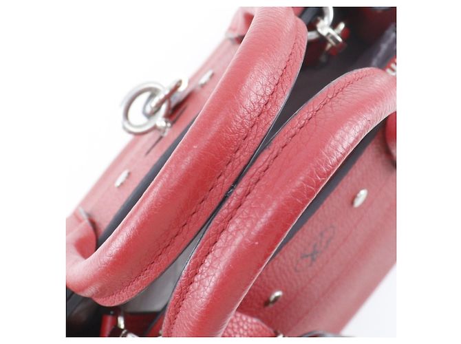 Borsa City Steamer PM Louis Vuitton Rosso - vista 5