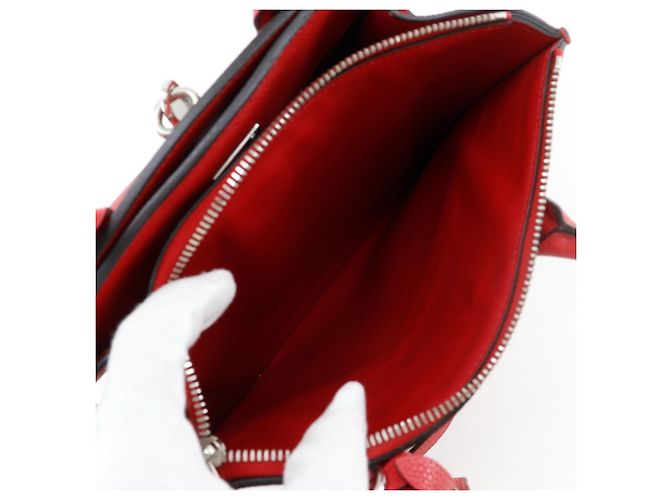 Borsa City Steamer PM Louis Vuitton Rosso - vista 8