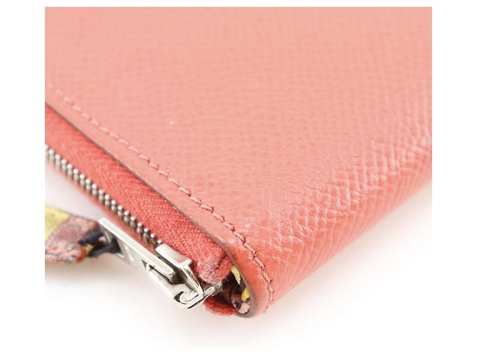 Cartera larga de seda Azap de Hermès Rosa - vista 4