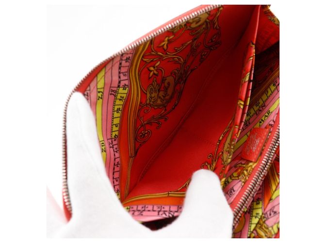 Cartera larga de seda Azap de Hermès Rosa - vista 8