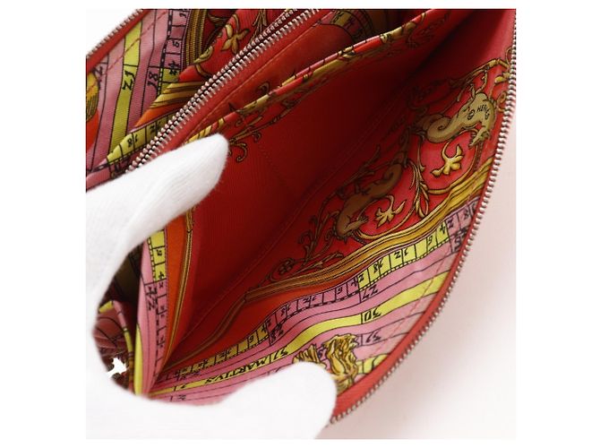 Cartera larga de seda Azap de Hermès Rosa - vista 9