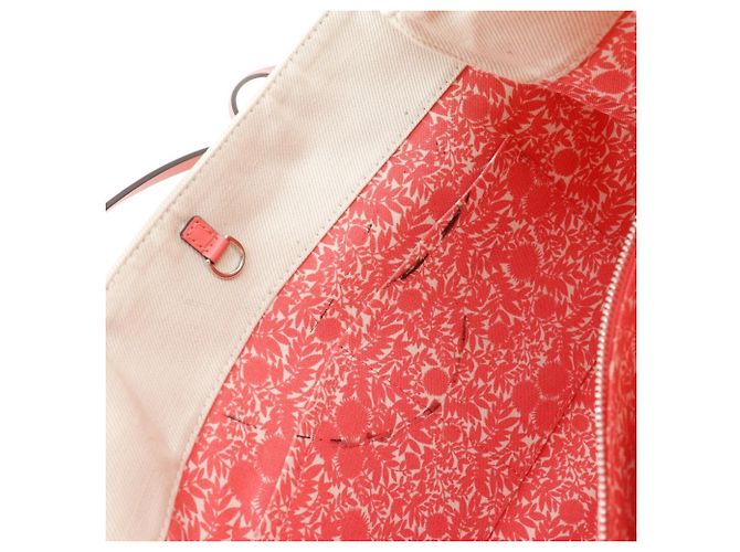 Borsa Tote Hippo MM Louis Vuitton Rosa Bianco Crudo Corallo - vista 10
