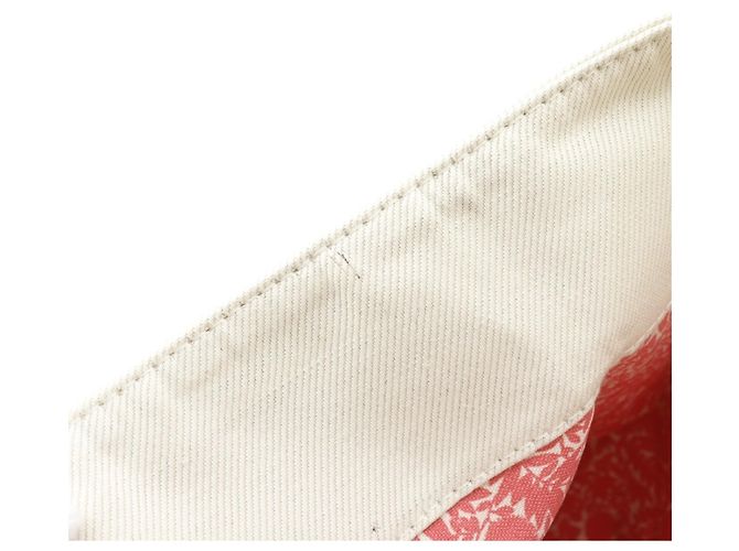 Borsa Tote Hippo MM Louis Vuitton Rosa Bianco Crudo Corallo - vista 15