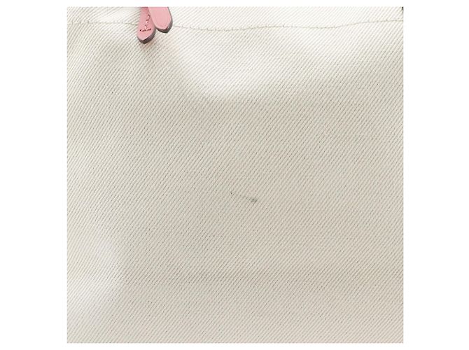 Borsa Tote Hippo MM Louis Vuitton Rosa Bianco Crudo Corallo - vista 17