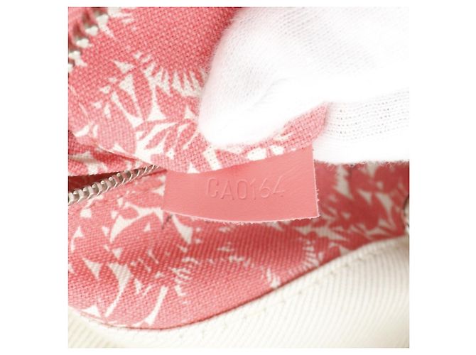 Borsa Tote Hippo MM Louis Vuitton Rosa Bianco Crudo Corallo - vista 19