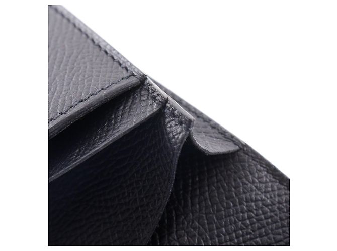 Cartera Larga Beansufla de Hermès en Cuero Epsom Negro - vista 13