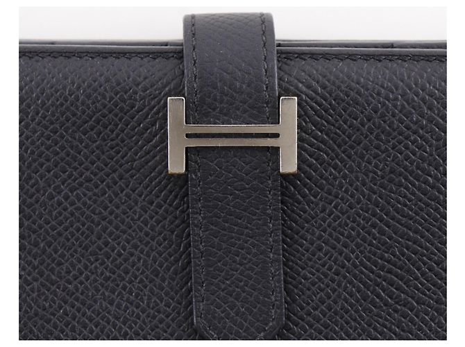 Cartera Larga Beansufla de Hermès en Cuero Epsom Negro - vista 19