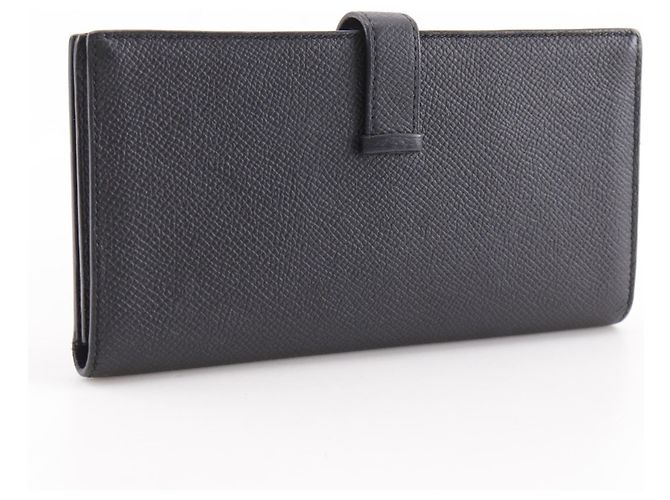 Cartera Larga Beansufla de Hermès en Cuero Epsom Negro - vista 3