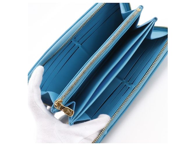 Cartera Zippy Louis Vuitton Azul Turquesa - vista 8
