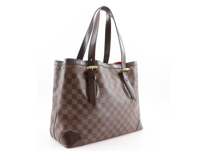 Borsa Tote Hampstead MM Louis Vuitton Marrone - vista 3