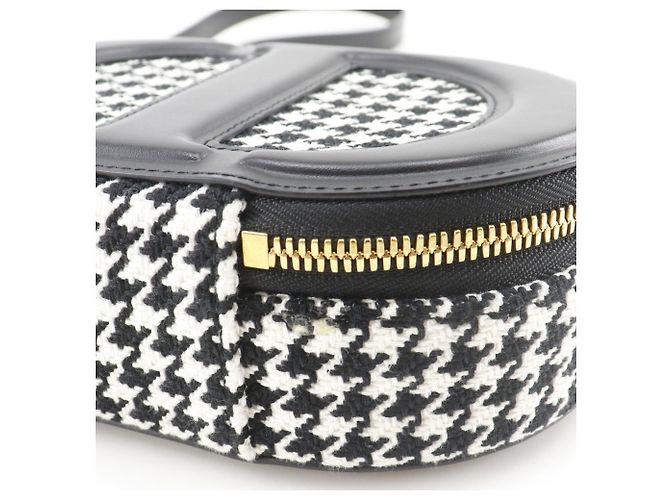 Borsa a Spalla Christian Dior Nero Bianco - vista 11