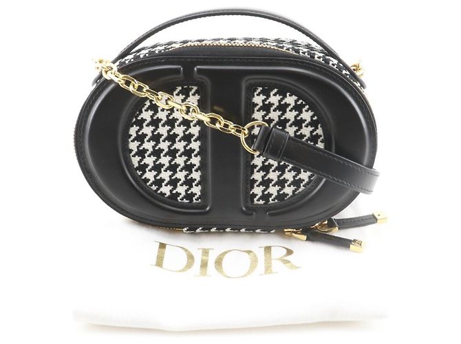 Borsa a Spalla Christian Dior Nero Bianco - vista 20