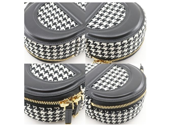 Borsa a Spalla Christian Dior Nero Bianco - vista 4