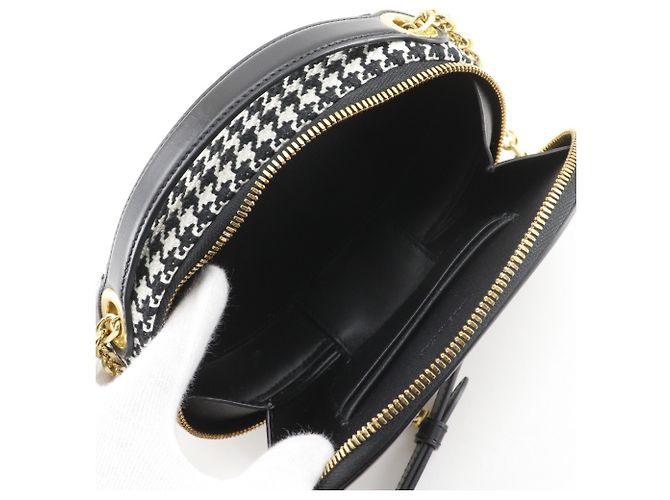 Borsa a Spalla Christian Dior Nero Bianco - vista 5