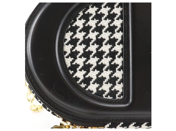 Borsa a Spalla Christian Dior Nero Bianco - vista 8