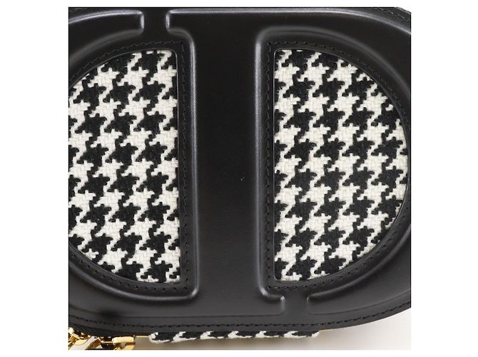 Borsa a Spalla Christian Dior Nero Bianco - vista 9