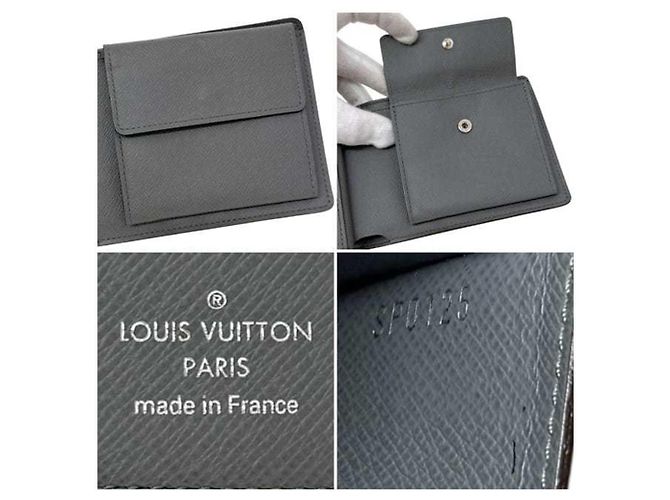 Portafoglio bi-fold Louis Vuitton grigio ghiacciaio Marrone - vista 5