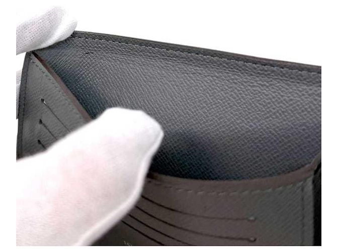 Portafoglio bi-fold Louis Vuitton grigio ghiacciaio Marrone - vista 9