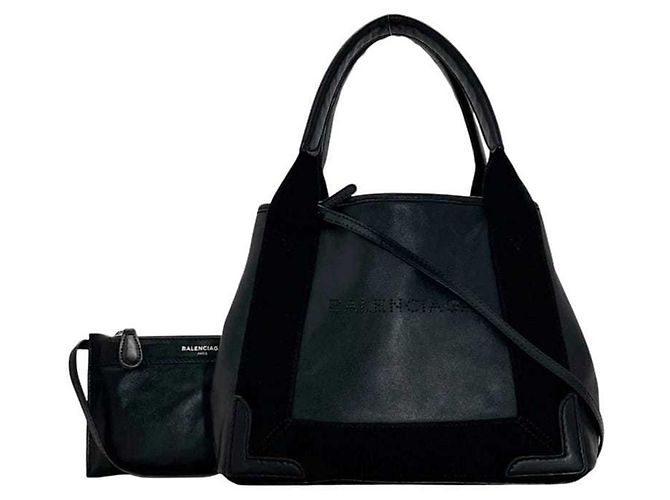 Everyday Borsa tote in pelle nera Balenciaga Nero - vista 2