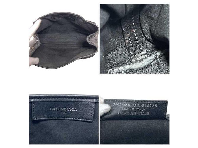 Everyday Borsa tote in pelle nera Balenciaga Nero - vista 4