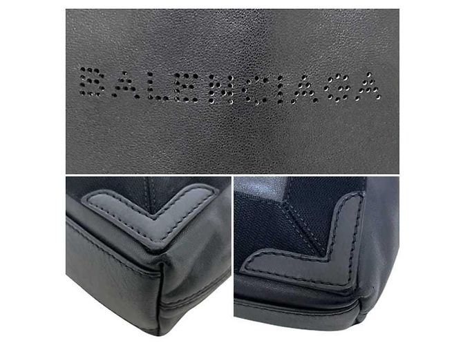 Everyday Borsa tote in pelle nera Balenciaga Nero - vista 5