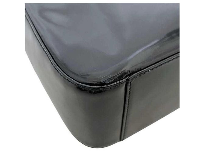 Céline Schultertasche aus schwarzem Leder von Celine - Ansicht 8