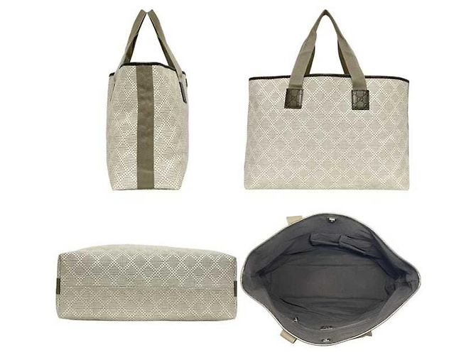 Borsa tote in PVC e pelle beige e bianca Gucci Bianco - vista 3