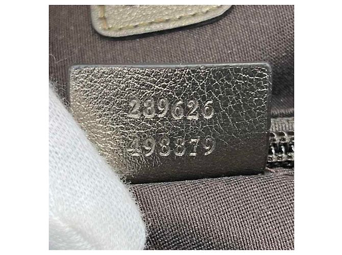 Borsa tote in PVC e pelle beige e bianca Gucci Bianco - vista 5
