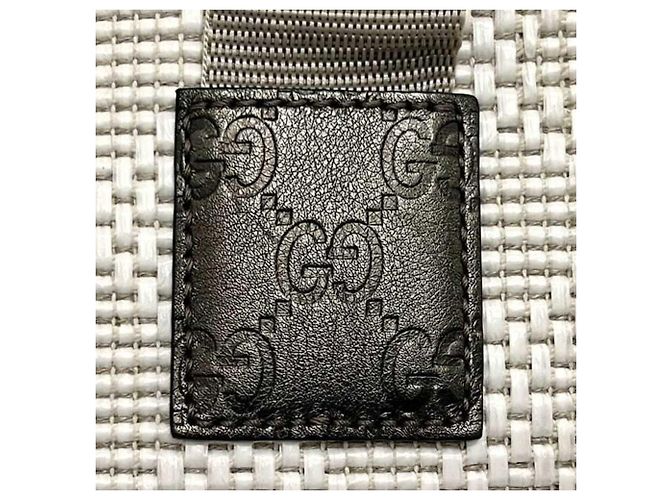 Borsa tote in PVC e pelle beige e bianca Gucci Bianco - vista 8