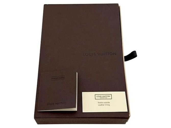 Cartera Larga Louis Vuitton Castaño Azul marino - vista 11