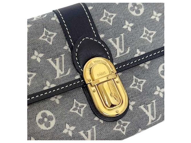 Cartera Larga Louis Vuitton Castaño Azul marino - vista 9