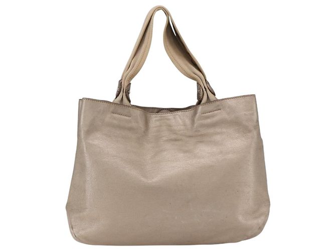 Salvatore Ferragamo Vala Leather D'oro - vista 2