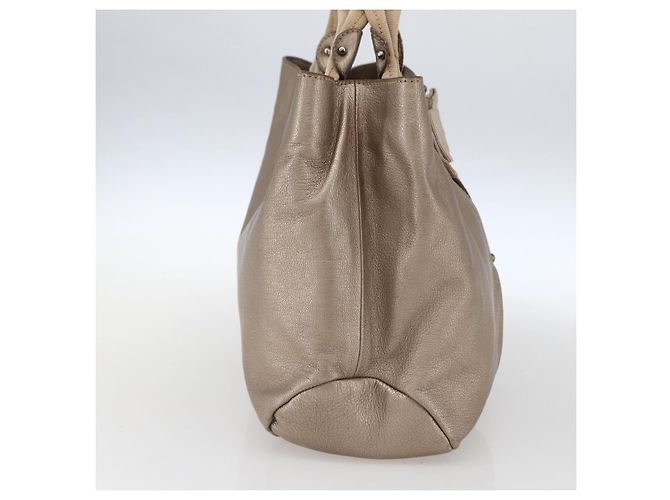 Salvatore Ferragamo Vala Leather D'oro - vista 3
