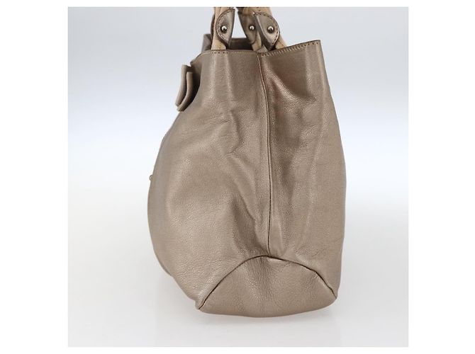 Salvatore Ferragamo Vala Leather D'oro - vista 4