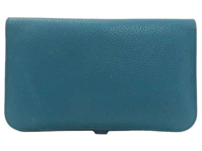 Cartera Larga Dogon GM de Hermès Azul - vista 2