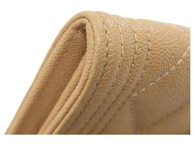Cartera Bifold Chanel Boy Beige - vista 20