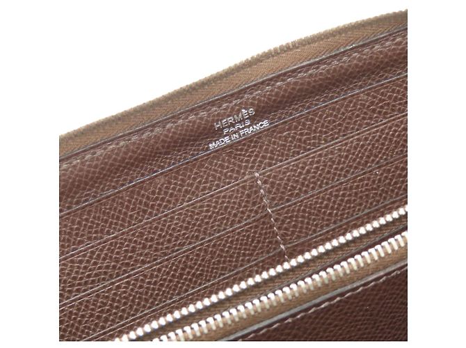 Portafoglio Lungo Azap Classico Hermès Marrone scuro - vista 10