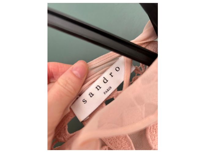 Rosa Spitzenkleid von Sandro Pink - Ansicht 3