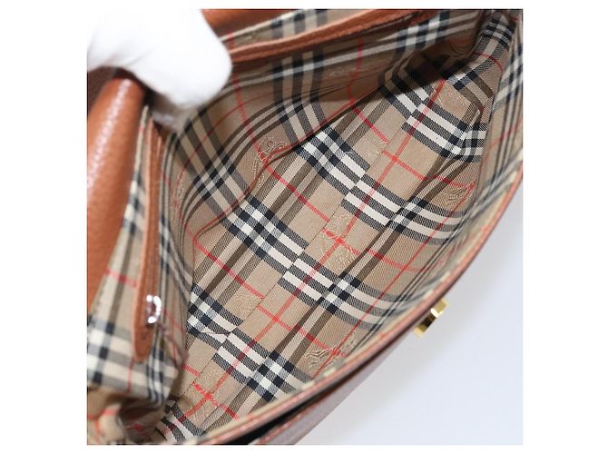 Burberry Vintage Leather Marrone - vista 5