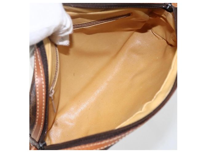 Céline Celine Vintage Macadam Canvas and Leather Braun - Ansicht 5