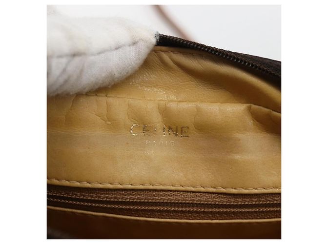 Céline Celine Vintage Macadam Canvas and Leather Braun - Ansicht 7